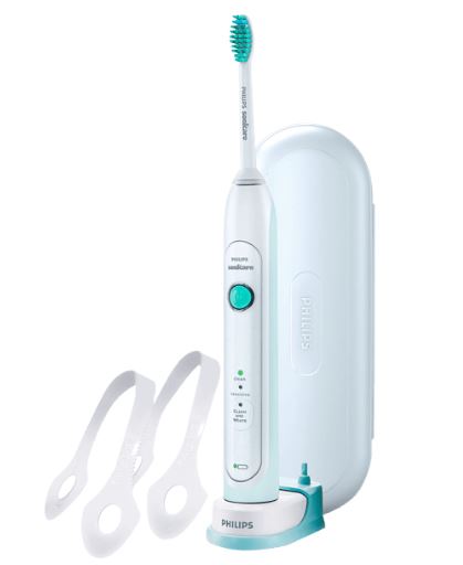 Bild zu PHILIPS HX6732/42 Sonicare Zahnbürste (HealthyWhite Schalltechnologie, Grün/Weiß) für 41,98€ (VG: 69,99€)