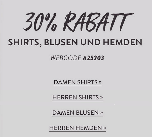 Bild zu Adler Mode: 30% Rabatt auf Shirts, Blusen und Hemden