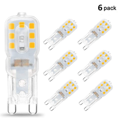 Bild zu KINGSO 6x G9 LED Glühbirne Warmweiß 5W 230V für 6,79€