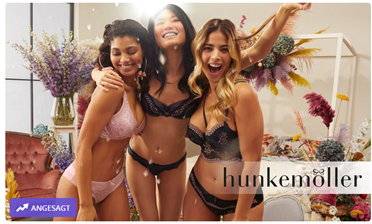 Bild zu Hunkemöller Wertgutscheine über 25€, 50€, 75€ oder 100€ bereits ab 7,96€