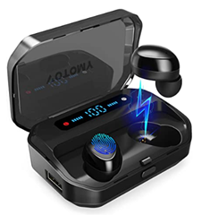 Bild zu VOTOMY Bluetooth 5.0 In-Ear-Kopfhörer (bis zu 200 Std. Spielzeit, 3500mAh Ladecase, IPX7) für 32,19€