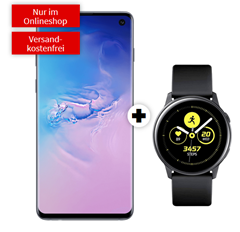 Bild zu SAMSUNG Galaxy S10 Dual-SIM & Samsung Galaxy Watch Active 40mm für 29€ mit o2 Free M (20GB LTE, SMS und Sprachflat) für 29,99€/Monat