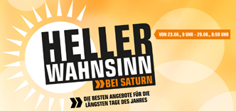 Bild zu Saturn Aktion “Heller Wahnsinn” mit reduzierten Artikeln aus verschiedenen Bereichen