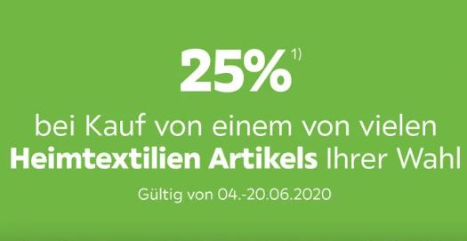 Bild zu Mömax: 25% Rabatt auf Heimtextilien