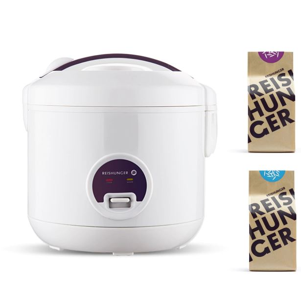 Bild zu Reishunger Reiskocher 500W 1,2 l & Bio Basmati Reis und Jasmin Reis Bundle für 27,18€ (VG: 39,99€)