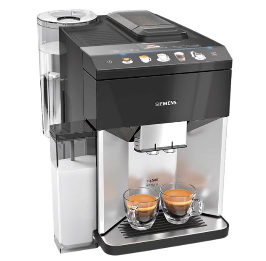 Bild zu SIEMENS TQ503D01 EQ.500 integral Silber/Schwarz Kaffeevollautomat für 499€ (VG: 652,95€)