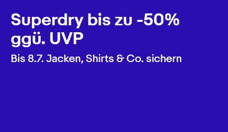 Bild zu SUPERDRY: Angebote mit bis zu 50% Rabatt auf den UVP bei eBay