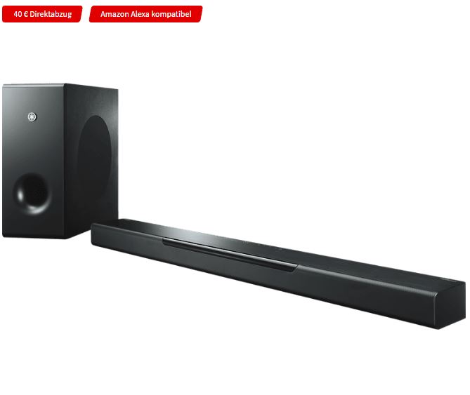 Bild zu YAMAHA MusicCast Bar 400, Soundbar Schwarz für 459,99€ (VG: 489,99€)