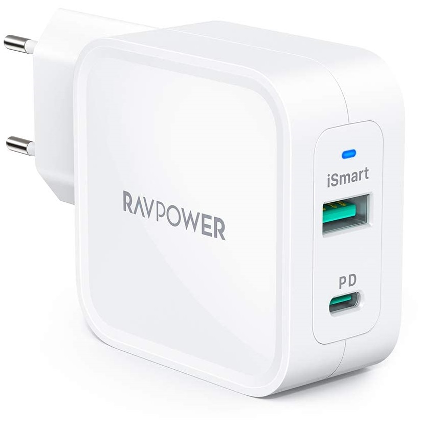 Bild zu 2 Port RAVPower USB-C Ladegerät (65 Watt) für 29,99€