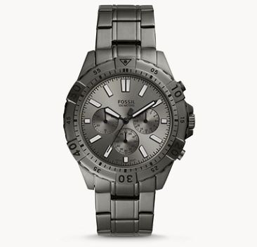 Bild zu FOSSIL Garrett Chronograph Edelstahl Dunkelgrau für 55,20€ (VG: 89€)