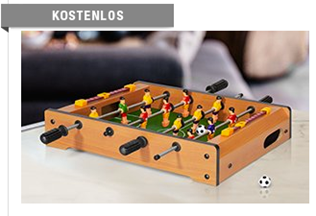 Bild zu Druckerzubehör: Tischkicker (VG: 29,95€) + weitere Artikel für 0€ (Mindestbestellwert 19,95€)