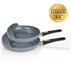 Bild zu EASY PAN Green Edition 2-tlg 24cm + 28cm Schwenkpfanne/Bratpfanne für 9,99€ (VG: 29,99€)