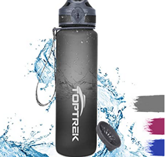 Bild zu toptrek Trinkflasche 1L BPA-Frei aus Tritan aus Titan mit 1-Click Öffnung für 10,17€