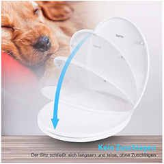 Bild zu Dalmo O Form Toilettensitz mit Absenkautomatik und Quick Release-Funktion für 23,99€