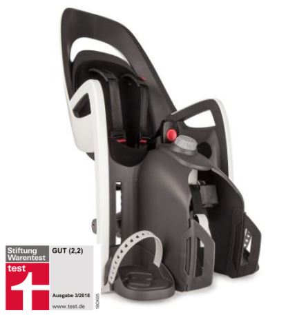 Bild zu hamax Fahrradsitz Caress mit Gepäckträgeradapter (Grau/Weiß/Schwarz) für 89,99€ (VG: 109,23