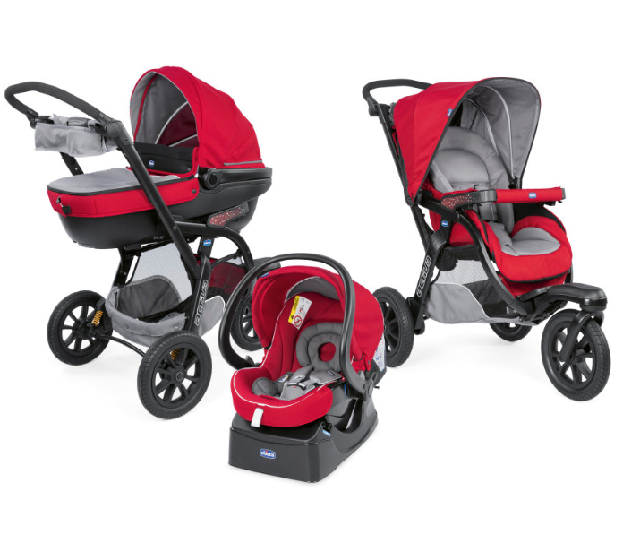 Bild zu chicco Travel-System Trio Activ3 mit KIT-Car Red Berry für 509,99€ (VG: 579€)