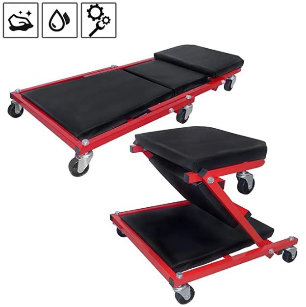 Bild zu Hengda Werkstatt Rollbrett (360° Montageliege bis 150kg) für 21,44€