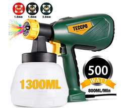 Bild zu TECCPO 500W HVLP Farbspritzpistole (800ml/min) für 27,99€