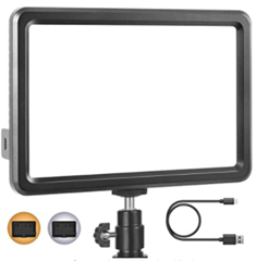 Bild zu RALENO LED Studiolicht (Ultradünn, CRI 95+, Eingebaute 5000mA Lithium-Batterie, 3200K-6500K, für alle DSLR Kameras) für 23,32€