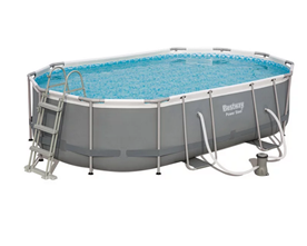 Bild zu Bestway Power Steel Frame Pool 488x305x107cm (mit Kartuschenfilter) für 381,94€ (VG: 489€)