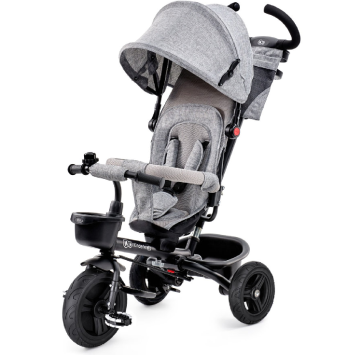 Bild zu Kinderkraft 6 in 1 Dreirad Aveo (grau) für 94,99€ (VG: 113,58€)