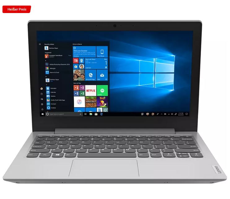 Bild zu LENOVO IdeaPad 1, Notebook mit 11,6″, Celeron N4020, 4 GB RAM, 64 GB eMMC, Intel UHD-Grafik 600, Platinsilber für 193,98€ (VG: 238,28€)