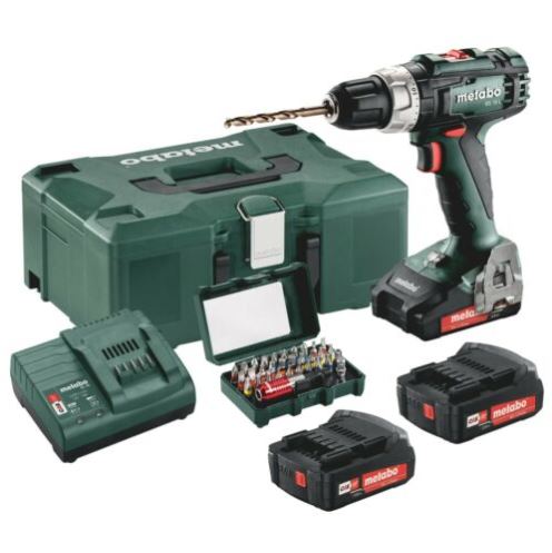 Bild zu Metabo Akku-Bohrschrauber Set BS 18 L SET inkl. 3x 2,0 AH + Ladegerät mit Bit-Box-SP für 139,90€ (VG: 178,99€)