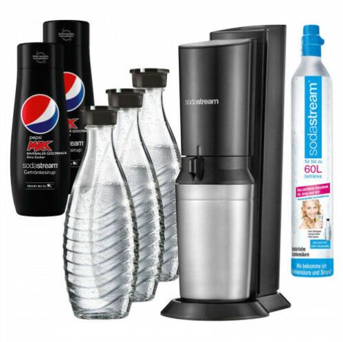 Bild zu SodaStream Crystal 2.0 + 3 Glaskaraffen & Zylinder + 2 x Pepsi für 99,99€ (VG: 109,99€)