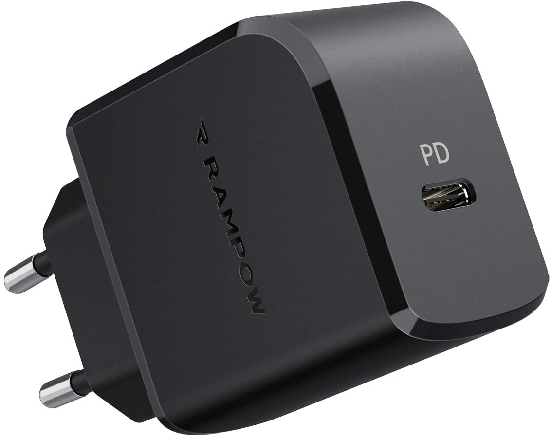 Bild zu RAMPOW 18 Watt USB-C Ladegerät mit Power Delivery 3.0 für 5,49€