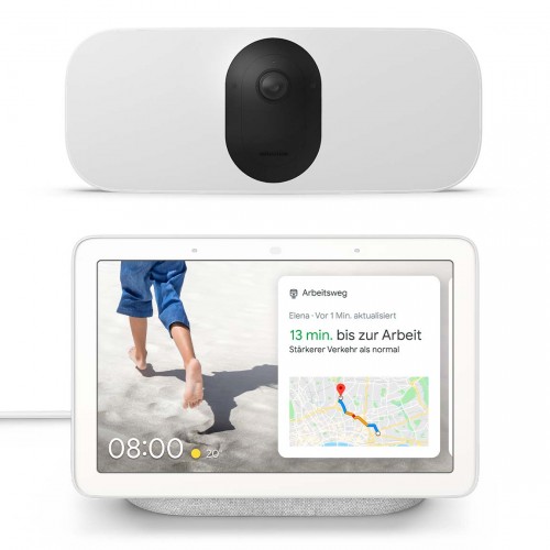 Bild zu Arlo Pro 3 Floodlight Cam Wireless und Google Nest Hub für 289,95€ (Vergleich: 357,65€)