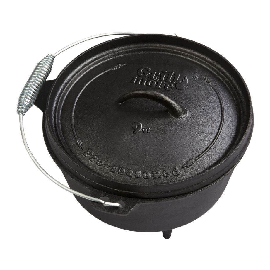 Bild zu Dutch Oven Grilltopf Feuertopf 8l aus Gusseisen für 38,98€ (VG: 51,65€)