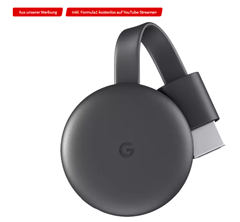 Bild zu Google Chromecast 3 Streaming Player ab 29€ (Vergleich: 38,30€)