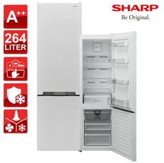 Bild zu Sharp SJ-BA05DTXW2-EU Kühl-Gefrierkombination A++ (264 Liter) für 292,41€ (VG: 340,91€)