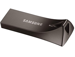 Bild zu Amazon.es: Samsung Flash Drive Bar Plus (2020) 256GB USB 3.1 Stick (400 MB/s, Metallgehäuse, wasserdicht, stoßfest, röntgensicher) titangrau für 33,15€ (Vergleich: 37,99€)