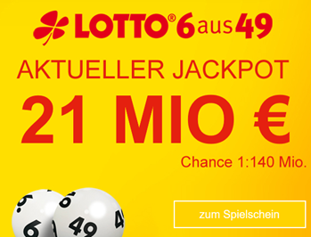 Bild zu [bis 18:55 Uhr] 42 Millionen Jackpot: 5€ Neukunden-Gutschein bei Lottobay (5€ Mindestbestellwert) – staatlich lizenziertes Lotto