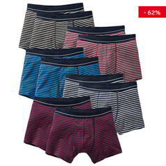 Bild zu verschiedene 10er Packs Boxershorts ab 29,99€ dank 25% Rabatt oder ab 31,99€ mit gratis Rucksack