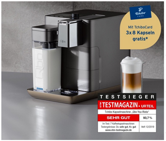 Bild zu Qbo YOU-RISTA Urban Grey Kaffeemaschine + Milk Master + Kaffee Starterset für 145€