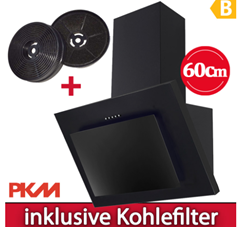 Bild zu PKM Dunstabzugshaube 60cm inkl. zwei Kohlefilter CF140 für 66€ (Vergleich: 87,87€)