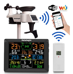 Bild zu Sainlogic WLAN Wetterstation mit 8 Zoll Farb-Display und Außensensor für 164,44€