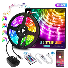 Bild zu Solmore RGB LED Streifen 5M mit Fernbedienung und Netzteil für 12,99€