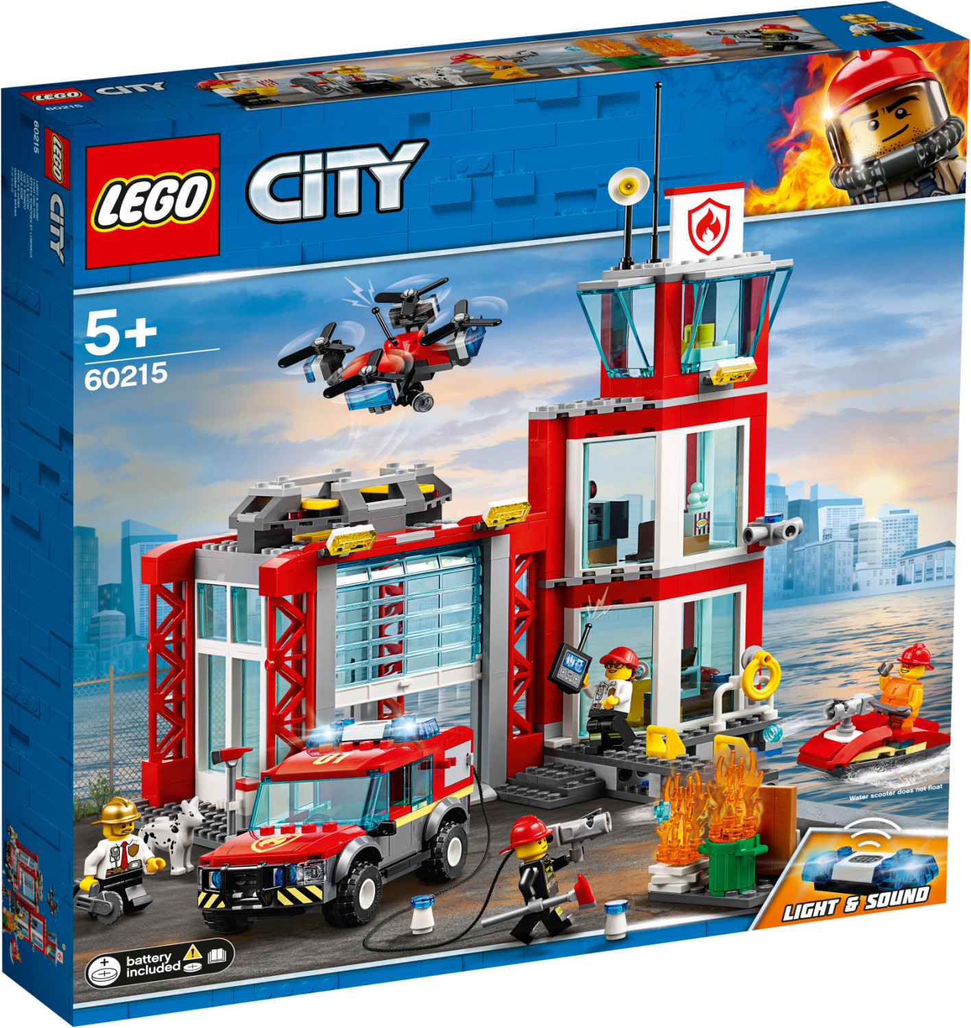 Bild zu Lego City Feuerwehr-Station (60215) für 36,08€ (Vergleich: 42,99€)