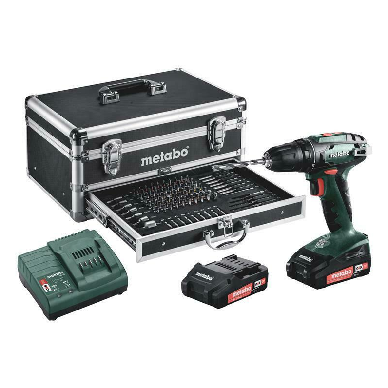 Bild zu Metabo Akku Bohrschrauber BS 18 im Set Mobile Werkstatt 18 V inkl. 2x 2,0 Ah AKKUs und Koffer für 139,90€ (VG: 164€)