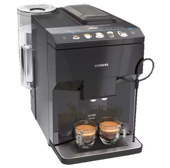 Bild zu SIEMENS TP501D09 EQ500 Classic Kaffeevollautomat Klavierlack Schwarz für 436,43€ (VG: 491,51€)