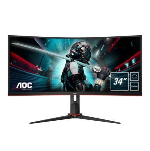 Bild zu AOC CU34G2/BK WQHD Monitor (1 ms Reaktionszeit, FreeSync, 100 Hz) für 360,90€ (VG: 397€)