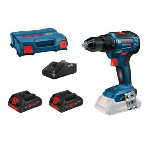 Bild zu Bosch Akku-Bohrschrauber GSR 18V-55 inkl. 2x 4,0 Ah ProCore Akku + L-Case für 189€ (VG: 219€)