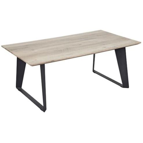 Bild zu Esstisch Z2 Lenya in Eiche grau/Metall schwarz 160x90cm für 152,10€ (VG: 272,68€)