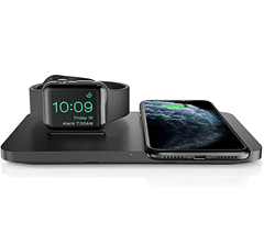 Bild zu Seneo Dual Handy Ladestation, Qi-Zertifiziert für Apple Watch + Smartphone für 14,89€