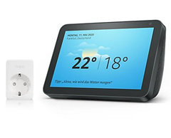 Bild zu Amazon Produkte reduziert bei QVC, so z.B. Echo Show 8 inklusive Smart-Steckdose ab 74,99€ (VG: 105,59€)