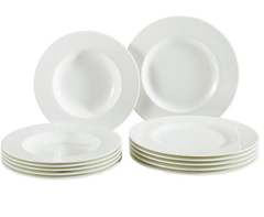 Bild zu Villeroy & Boch Royal Tafel-Set 12 tlg. weiß für 101,94€ (VG: 154,98€)