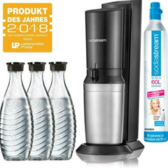 Bild zu SodaStream Crystal 2.0 Wassersprudler inkl. 3x Glaskaraffen & Co² Zylinder für 89,10€